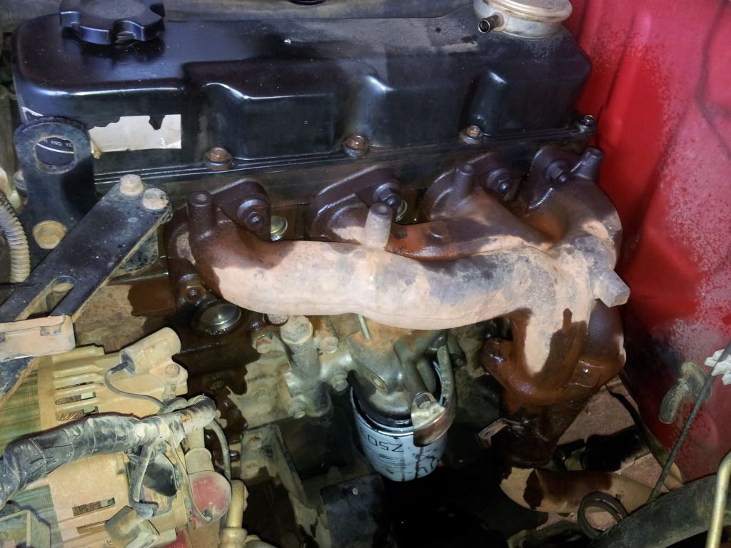 Nissan qd32 turbo manifold #8