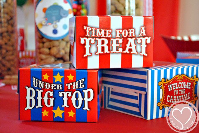 Big Top Circus Party, Circus Party Food and Party Ideas