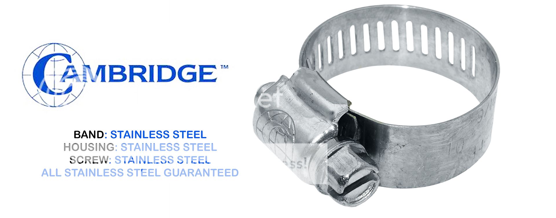 5/16" FUEL INJECTION HOSE CLAMPS 20 PCS UNIVERSAL MADE IN USA ZINC