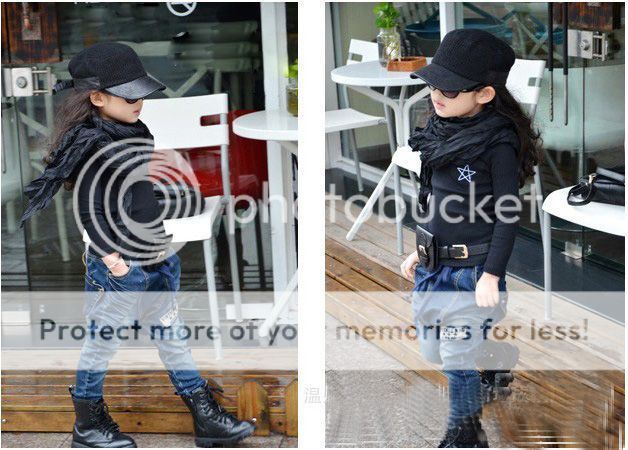 Kinder Mädchen Junge Tiefer Schritt Jeanshose Warme&Weich Fleece